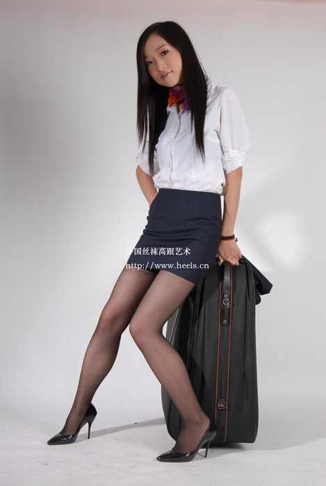 中高艺heels_cn No.142 2007-10-25 性感黑丝高跟空姐